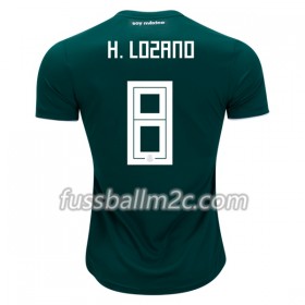 Fußballtrikots Mexiko H.Lozano 8 Heim Trikotsatz WM 2018